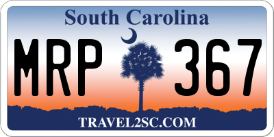 SC license plate MRP367