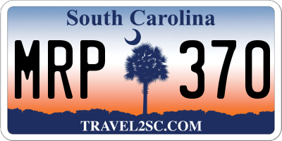 SC license plate MRP370