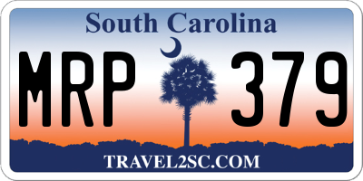 SC license plate MRP379