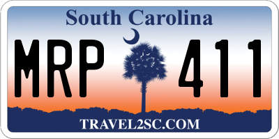 SC license plate MRP411