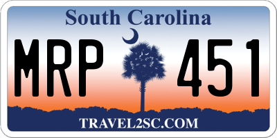 SC license plate MRP451