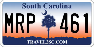 SC license plate MRP461