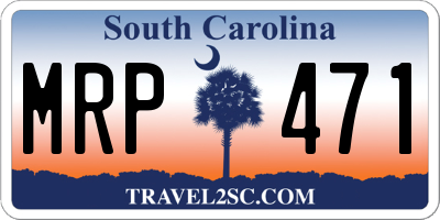 SC license plate MRP471