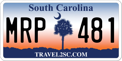 SC license plate MRP481