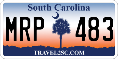 SC license plate MRP483