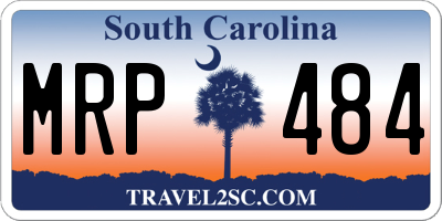 SC license plate MRP484