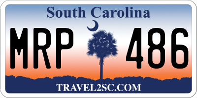 SC license plate MRP486