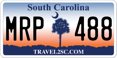 SC license plate MRP488