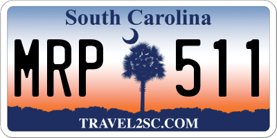 SC license plate MRP511