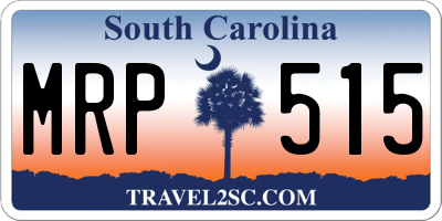 SC license plate MRP515