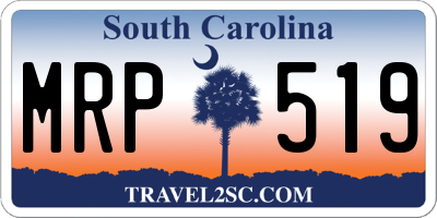 SC license plate MRP519