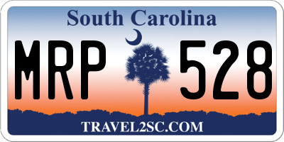 SC license plate MRP528