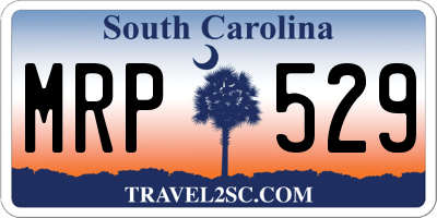 SC license plate MRP529