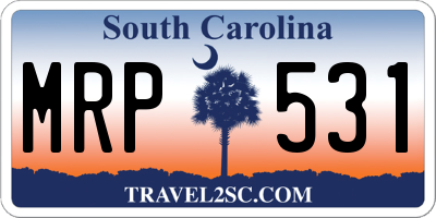 SC license plate MRP531