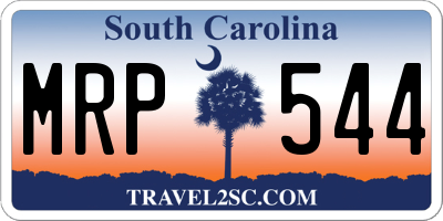 SC license plate MRP544