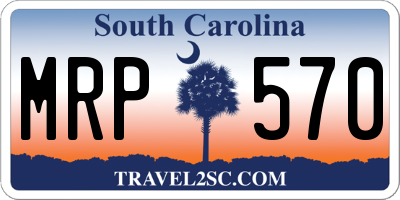 SC license plate MRP570