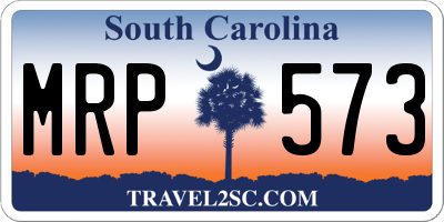 SC license plate MRP573