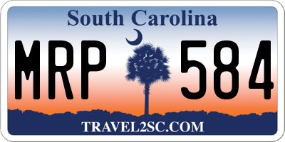 SC license plate MRP584
