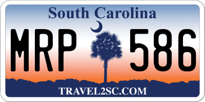 SC license plate MRP586