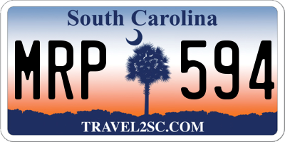 SC license plate MRP594