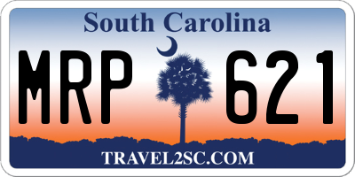 SC license plate MRP621