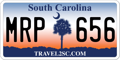 SC license plate MRP656