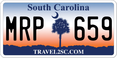 SC license plate MRP659