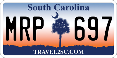 SC license plate MRP697