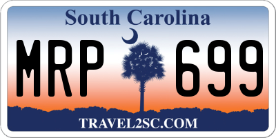 SC license plate MRP699