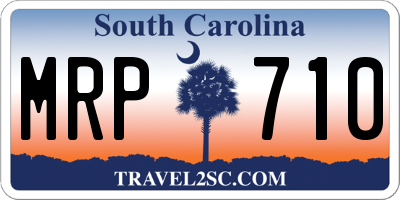 SC license plate MRP710