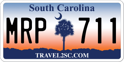 SC license plate MRP711