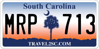 SC license plate MRP713