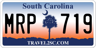 SC license plate MRP719