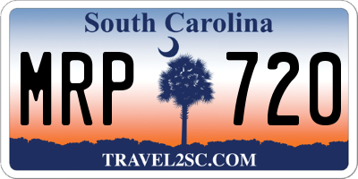 SC license plate MRP720