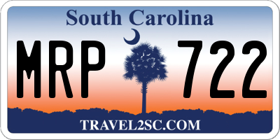 SC license plate MRP722