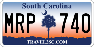 SC license plate MRP740