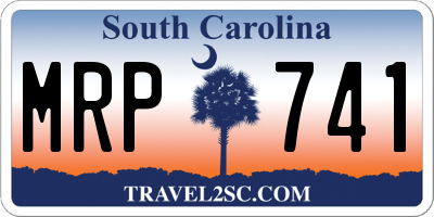 SC license plate MRP741