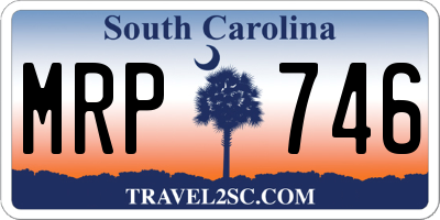 SC license plate MRP746