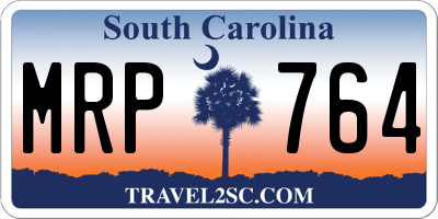 SC license plate MRP764