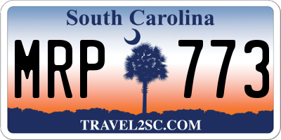 SC license plate MRP773