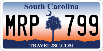 SC license plate MRP799