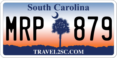 SC license plate MRP879