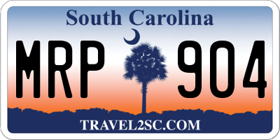 SC license plate MRP904