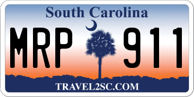 SC license plate MRP911