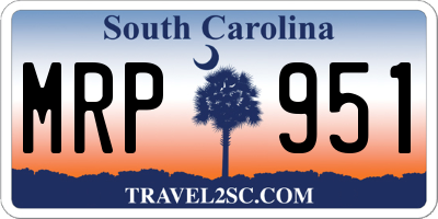 SC license plate MRP951