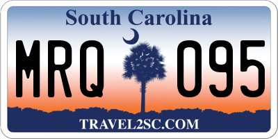 SC license plate MRQ095