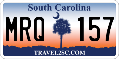 SC license plate MRQ157