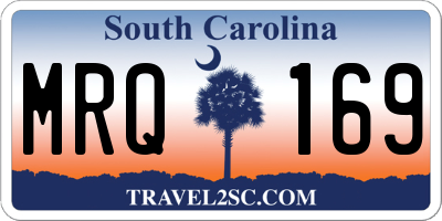 SC license plate MRQ169