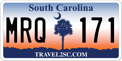 SC license plate MRQ171