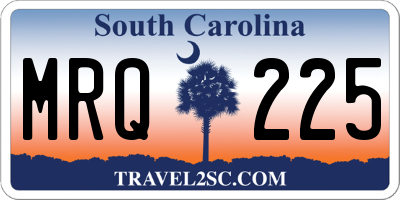 SC license plate MRQ225